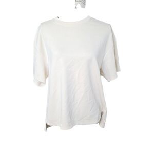 Member's Mark Women's Size Large Almond Short Sleeve Luxe Sandwashed Shirt